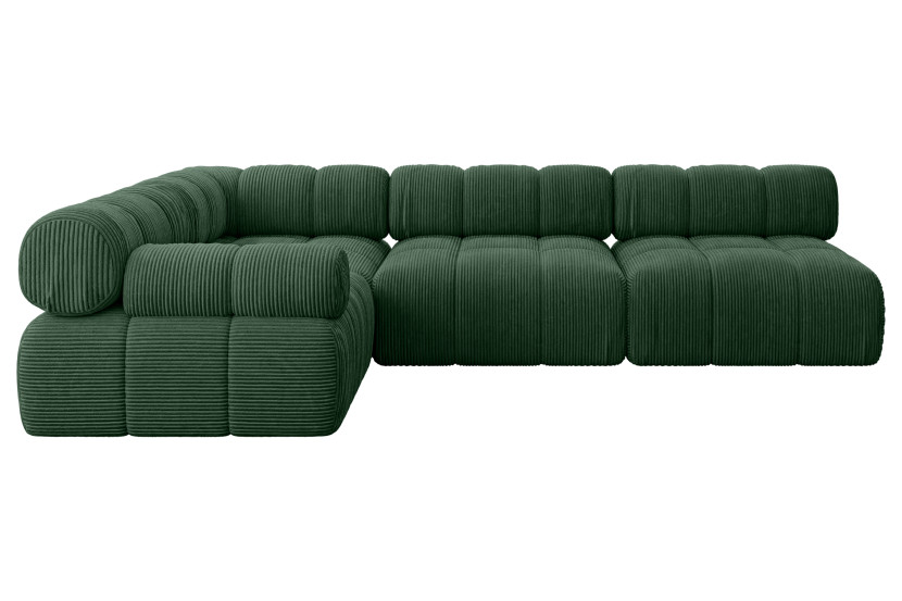Narożnik lewostronny modułowy MENDE-L2 285x190x70 cm Zielony 684214