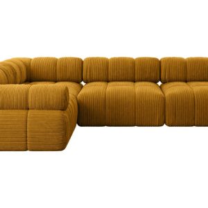 Narożnik lewostronny modułowy MENDE-L2 285x190x70 cm Żółty 684331 Narożnik lewostronny modułowy MENDE-L2 285x190x70 cm Żółty 684331