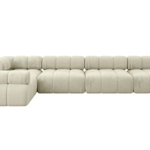 Narożnik lewostronny modułowy MENDE-L3 380x190x70 cm Beżowy 684284 Narożnik lewostronny modułowy MENDE-L3 380x190x70 cm Beżowy 684284