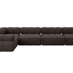 Narożnik lewostronny modułowy MENDE-L3 380x190x70 cm Brązowy 684262 Narożnik lewostronny modułowy MENDE-L3 380x190x70 cm Brązowy 684262