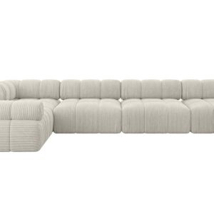 Narożnik lewostronny modułowy MENDE-L3 380x190x70 cm Kremowy 684322 Narożnik lewostronny modułowy MENDE-L3 380x190x70 cm Kremowy 684322