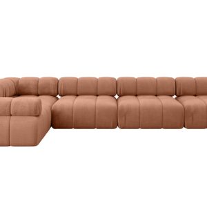 Narożnik lewostronny modułowy MENDE-L3 380x190x70 cm Morelowy 684264 Narożnik lewostronny modułowy MENDE-L3 380x190x70 cm Morelowy 684264