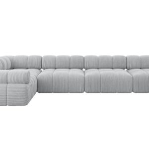 Narożnik lewostronny modułowy MENDE-L3 380x190x70 cm Szary 684312 Narożnik lewostronny modułowy MENDE-L3 380x190x70 cm Szary 684312