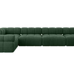 Narożnik lewostronny modułowy MENDE-L3 380x190x70 cm Zielony 684287 Narożnik lewostronny modułowy MENDE-L3 380x190x70 cm Zielony 684287