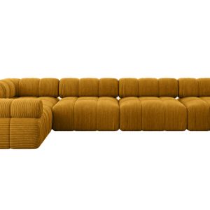 Narożnik lewostronny modułowy MENDE-L3 380x190x70 cm Żółty 684358 Narożnik lewostronny modułowy MENDE-L3 380x190x70 cm Żółty 684358
