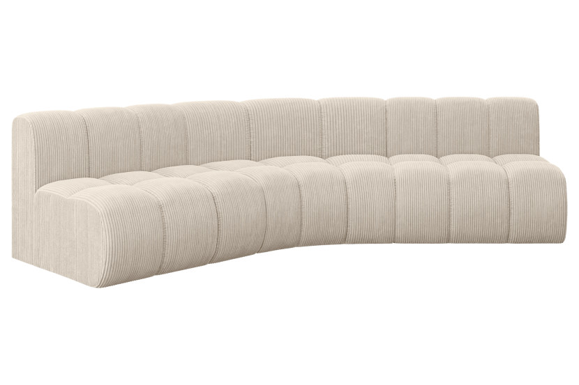 Narożnik lewostronny modułowy Montra-L1 - 290x174x70 cm Beżowy 758506