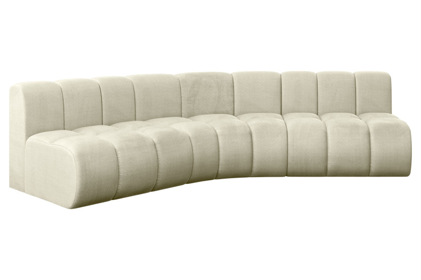 Narożnik lewostronny modułowy Montra-L1 - 290x174x70 cm Beżowy 758183
