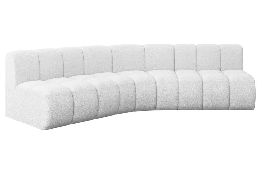 Narożnik lewostronny modułowy Montra-L1 - 290x174x70 cm Biały 758917