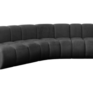 Narożnik lewostronny modułowy Montra-L1 – 290x174x70 cm Czarny 758512 Narożnik lewostronny modułowy Montra-L1 – 290x174x70 cm Czarny 758512