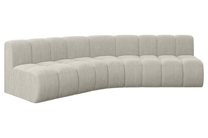 Narożnik lewostronny modułowy Montra-L1 - 290x174x70 cm Kremowy 758223