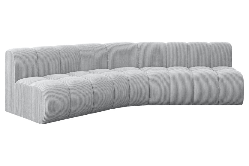 Narożnik lewostronny modułowy Montra-L1 - 290x174x70 cm Szary 758578