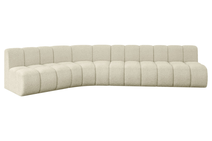 Narożnik lewostronny modułowy Montra-L2 - 381x174x70 cm Beżowy 758761