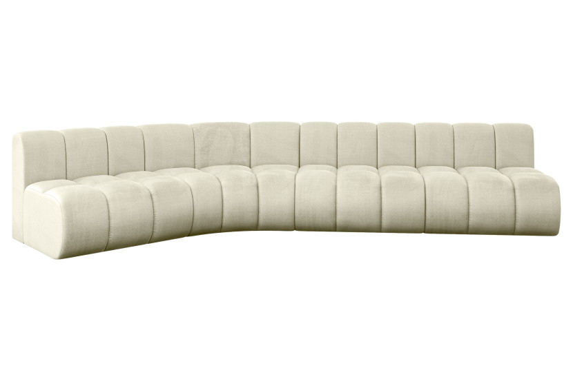 Narożnik lewostronny modułowy Montra-L2 - 381x174x70 cm Beżowy 758819