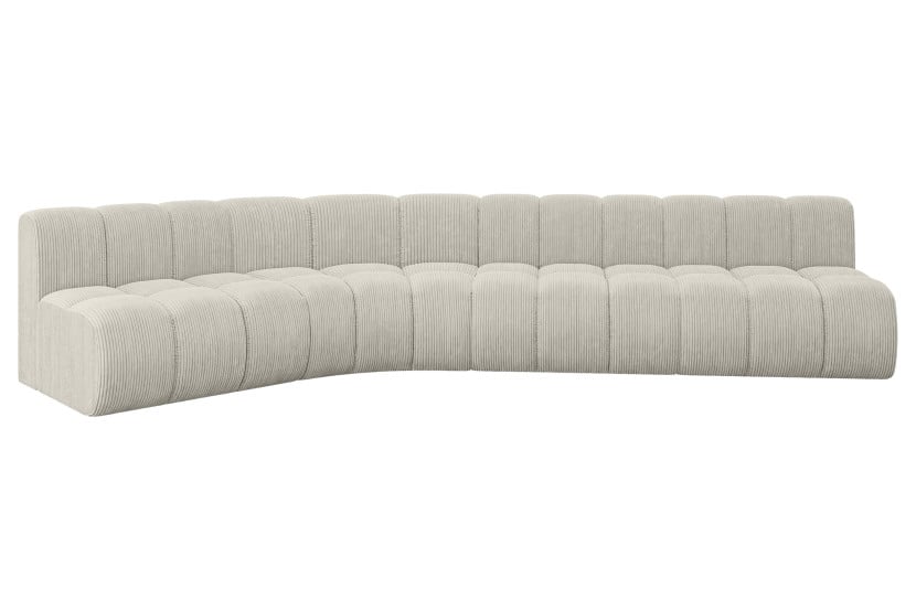 Narożnik lewostronny modułowy Montra-L2 - 381x174x70 cm Kremowy 758215