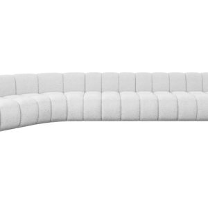 Narożnik lewostronny modułowy Montra-L3 – 472x174x70 cm Biały 758609