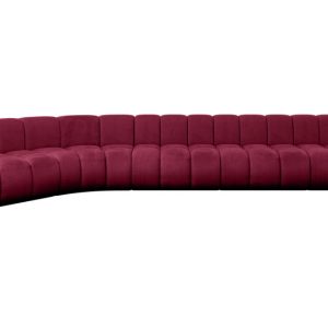 Narożnik lewostronny modułowy Montra-L3 – 472x174x70 cm Bordowy 758790