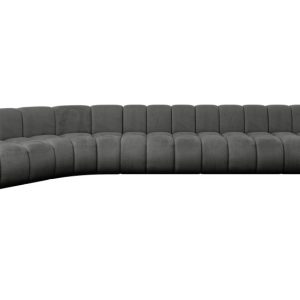 Narożnik lewostronny modułowy Montra-L3 – 472x174x70 cm Grafitowy 758317