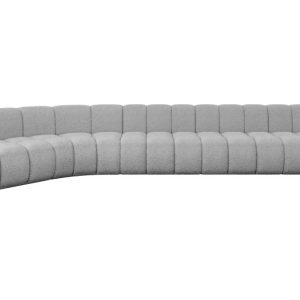 Narożnik lewostronny modułowy Montra-L3 – 472x174x70 cm Jasny szary 758584