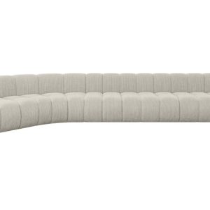 Narożnik lewostronny modułowy Montra-L3 – 472x174x70 cm Kremowy 758914