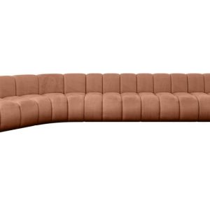 Narożnik lewostronny modułowy Montra-L3 – 472x174x70 cm Morelowy 758364