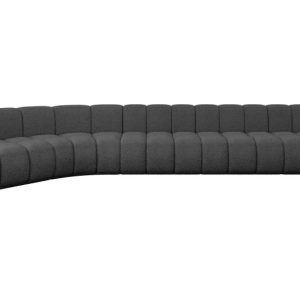 Narożnik lewostronny modułowy Montra-L3 – 472x174x70 cm Szary 758130