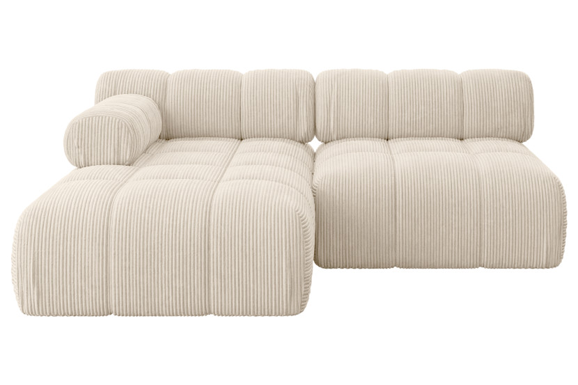 Narożnik lewostronny modułowy RAZON-L1 190x160x70 cm Beżowy 682821