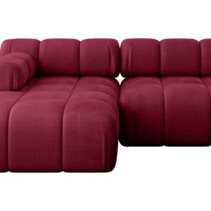 Narożnik lewostronny modułowy RAZON-L1 190x160x70 cm Bordowy 682837 Narożnik lewostronny modułowy RAZON-L1 190x160x70 cm Bordowy 682837