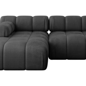 Narożnik lewostronny modułowy RAZON-L1 190x160x70 cm Czarny 682842 Narożnik lewostronny modułowy RAZON-L1 190x160x70 cm Czarny 682842