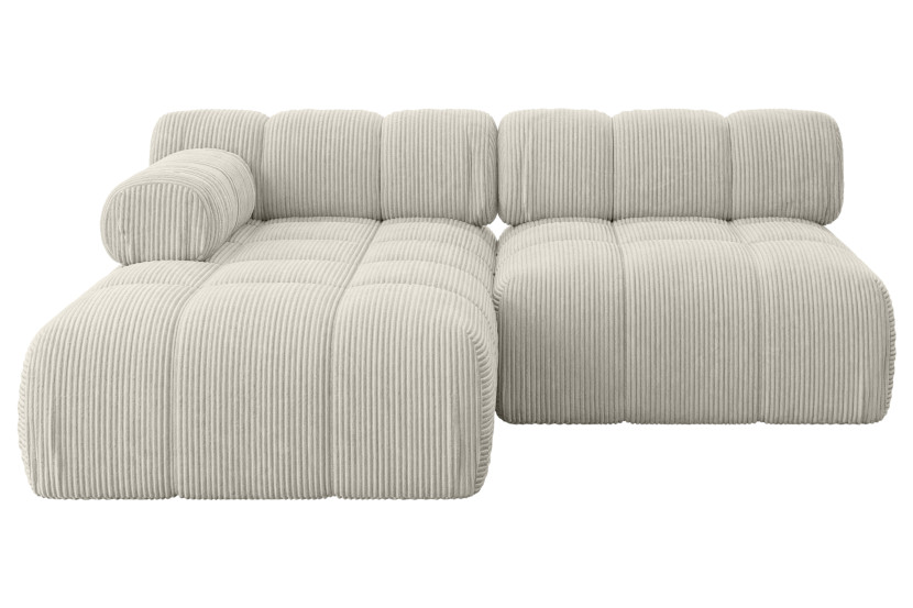 Narożnik lewostronny modułowy RAZON-L1 190x160x70 cm Kremowy 682823