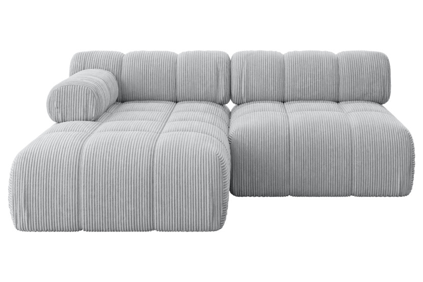 Narożnik lewostronny modułowy RAZON-L1 190x160x70 cm Szary 682830