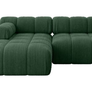 Narożnik lewostronny modułowy RAZON-L1 190x160x70 cm Zielony 682836 Narożnik lewostronny modułowy RAZON-L1 190x160x70 cm Zielony 682836