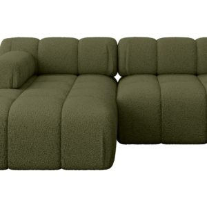 Narożnik lewostronny modułowy RAZON-L1 190x160x70 cm Zielony 682824 Narożnik lewostronny modułowy RAZON-L1 190x160x70 cm Zielony 682824