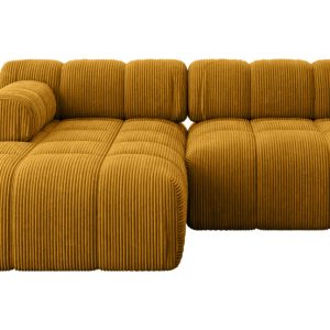Narożnik lewostronny modułowy RAZON-L1 190x160x70 cm Żółty 682825 Narożnik lewostronny modułowy RAZON-L1 190x160x70 cm Żółty 682825