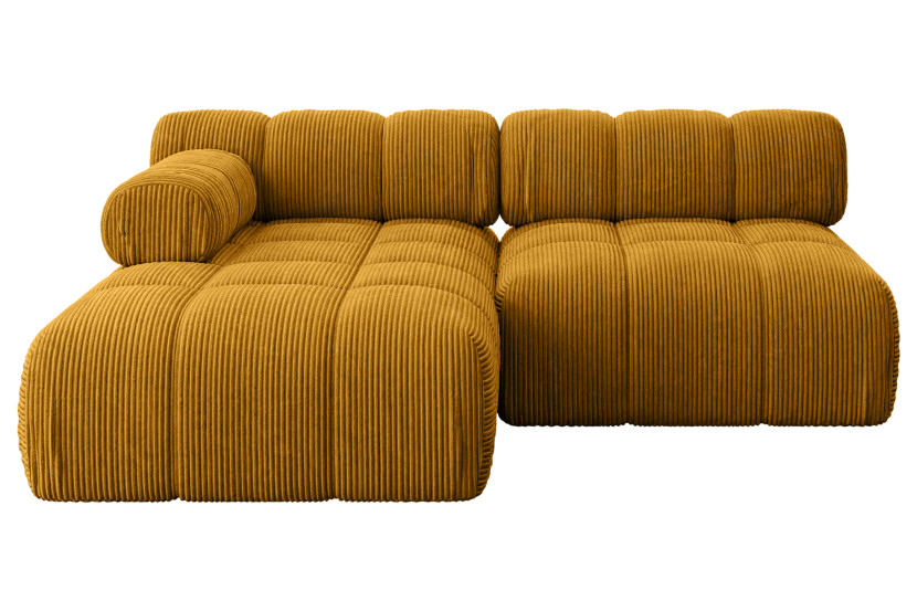 Narożnik lewostronny modułowy RAZON-L1 190x160x70 cm Żółty 682825