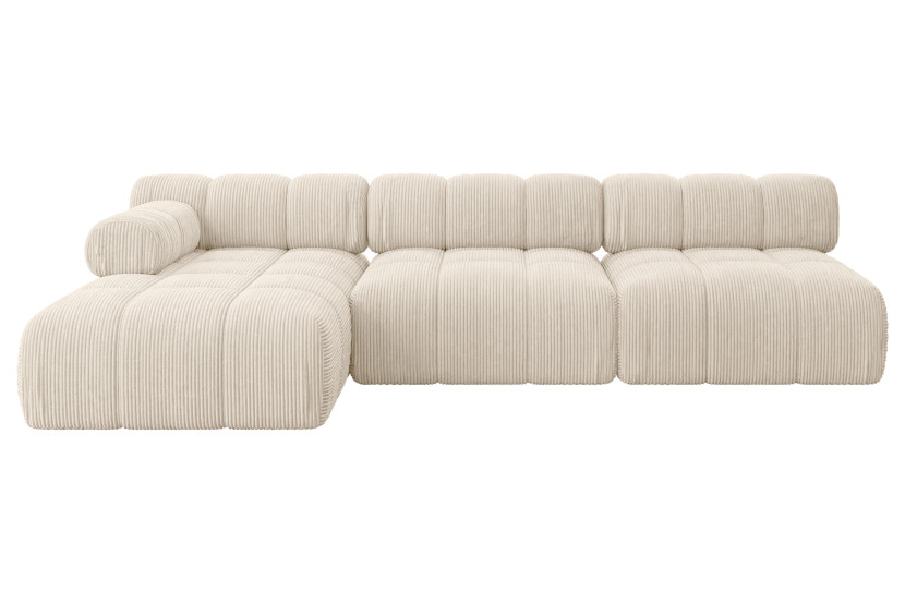 Narożnik lewostronny modułowy RAZON-L2 285x160x70 cm Beżowy 682345