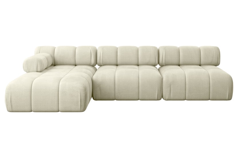 Narożnik lewostronny modułowy RAZON-L2 285x160x70 cm Beżowy 682336