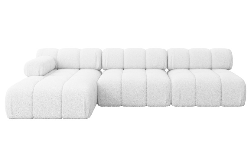 Narożnik lewostronny modułowy RAZON-L2 285x160x70 cm Biały 682365