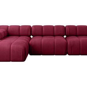 Narożnik lewostronny modułowy RAZON-L2 285x160x70 cm Bordowy 682341 Narożnik lewostronny modułowy RAZON-L2 285x160x70 cm Bordowy 682341
