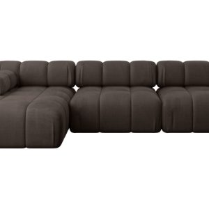 Narożnik lewostronny modułowy RAZON-L2 285x160x70 cm Brązowy 682354 Narożnik lewostronny modułowy RAZON-L2 285x160x70 cm Brązowy 682354