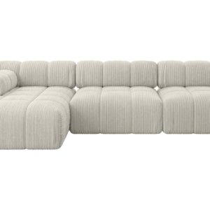 Narożnik lewostronny modułowy RAZON-L2 285x160x70 cm Kremowy 682366