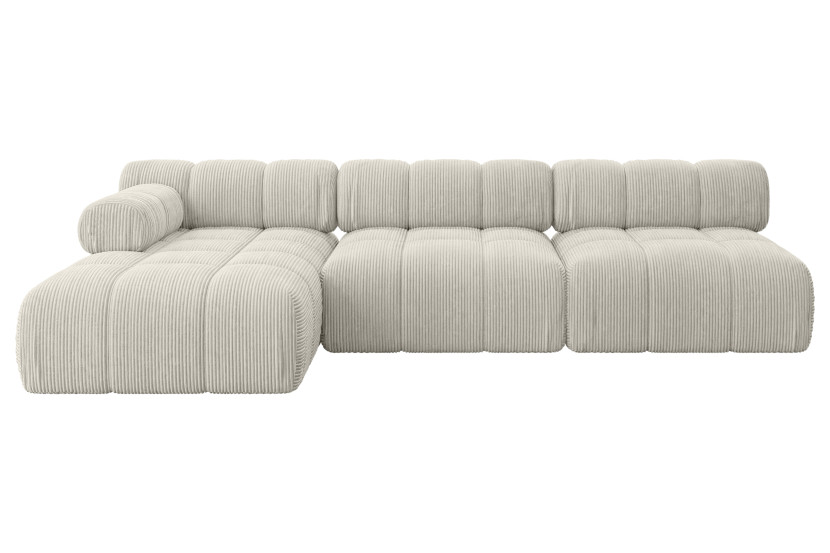 Narożnik lewostronny modułowy RAZON-L2 285x160x70 cm Kremowy 682366