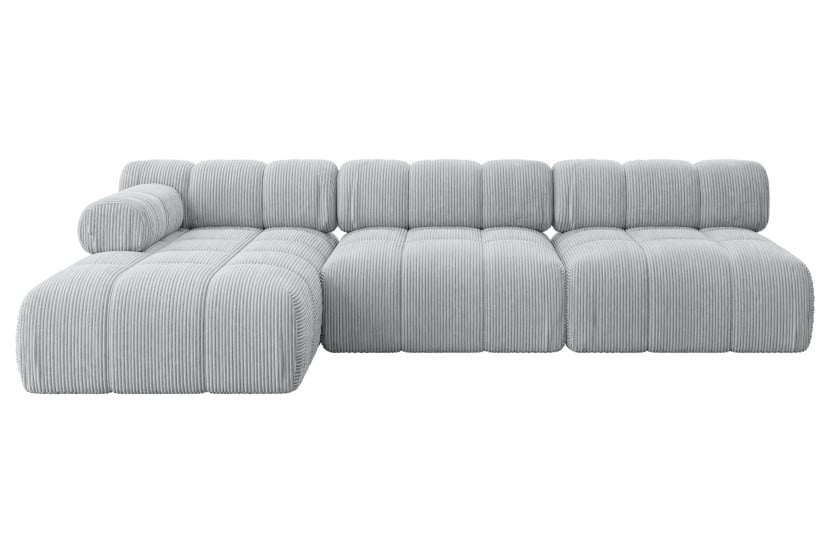 Narożnik lewostronny modułowy RAZON-L2 285x160x70 cm Szary 682349