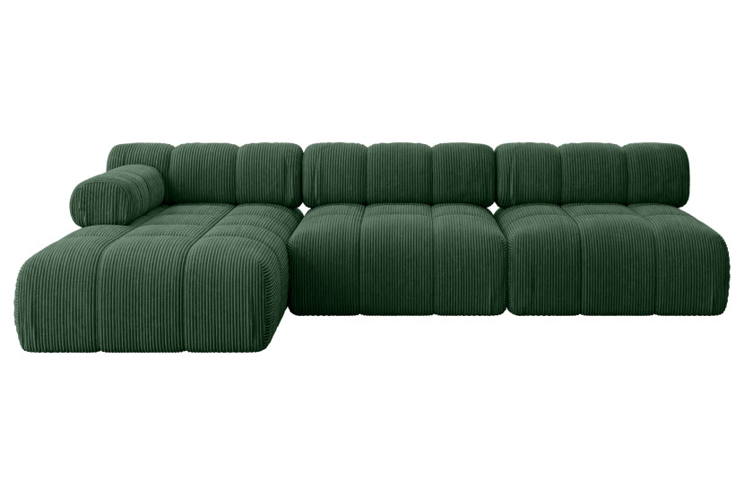 Narożnik lewostronny modułowy RAZON-L2 285x160x70 cm Zielony 682364