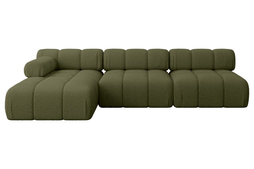Narożnik lewostronny modułowy RAZON-L2 285x160x70 cm Zielony 682340