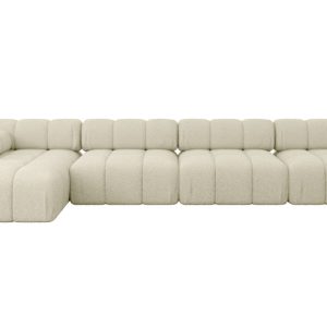Narożnik lewostronny modułowy RAZON-L3 380x160x70 cm Beżowy 682290