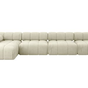 Narożnik lewostronny modułowy RAZON-L3 380x160x70 cm Beżowy 682188
