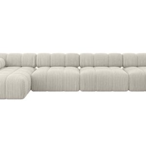 Narożnik lewostronny modułowy RAZON-L3 380x160x70 cm Kremowy 682190