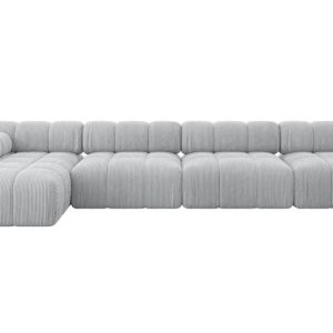 Narożnik lewostronny modułowy RAZON-L3 380x160x70 cm Szary 682300