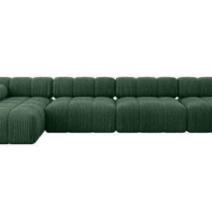 Narożnik lewostronny modułowy RAZON-L3 380x160x70 cm Zielony 682212