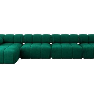 Narożnik lewostronny modułowy RAZON-L3 380x160x70 cm Zielony 682287